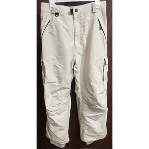 Turbine Performance Boardwear Mens Large Khaki Cargo Ski Snowboard Snow Pants